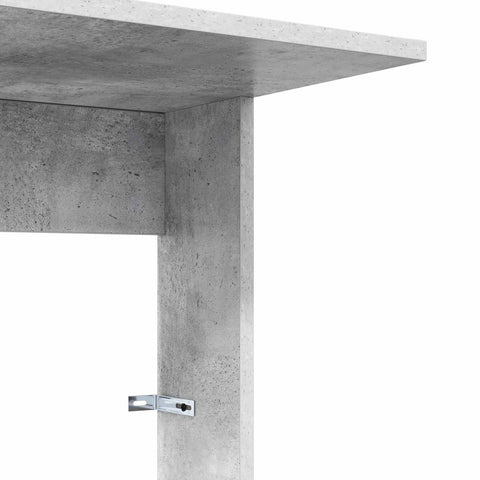 vidaXL Side Table Concrete Grey 40 x 38 x 62.5 cm Engineered Wood
