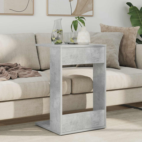 vidaXL Side Table Concrete Grey 40 x 38 x 62.5 cm Engineered Wood