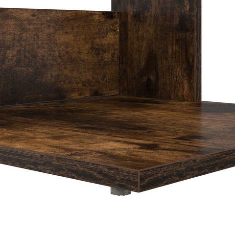 vidaXL Side Table Smoked Oak 40 x 38 x 62.5 cm Engineered Wood