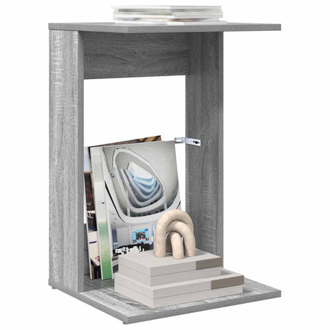 vidaXL Side Table Grey Sonoma 40 x 38 x 62.5 cm Engineered Wood