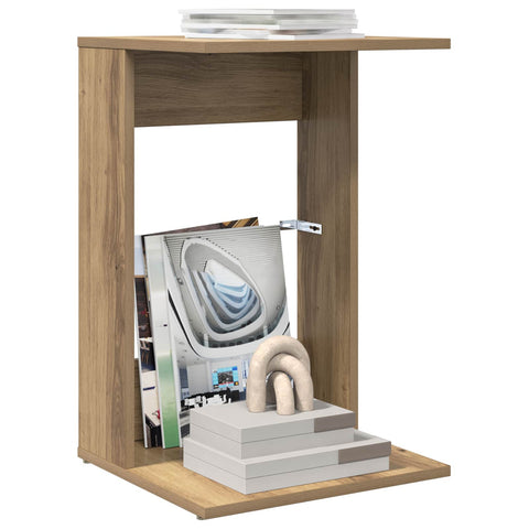 vidaXL Side Table Artisan Oak 40 x 38 x 62.5 cm Engineered Wood