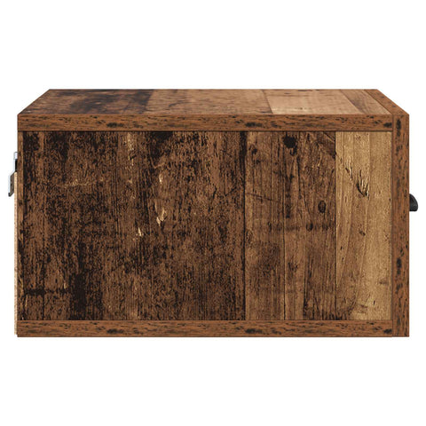 vidaXL Bedside Cabinet Old Wood 35 x 35 x 20 cm Engineered Wood