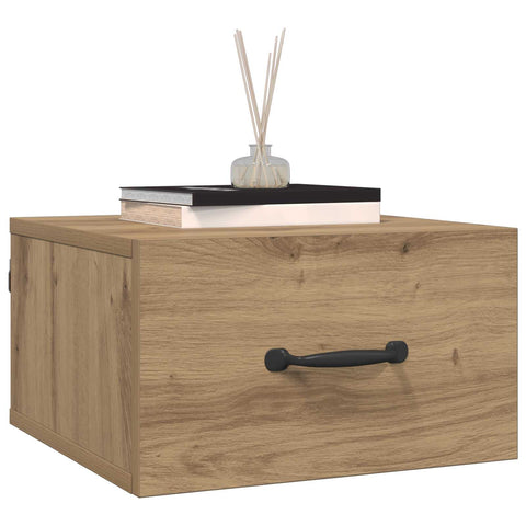 vidaXL Bedside Cabinet Artisian Oak 35 x 35 x 20 cm Engineered Wood