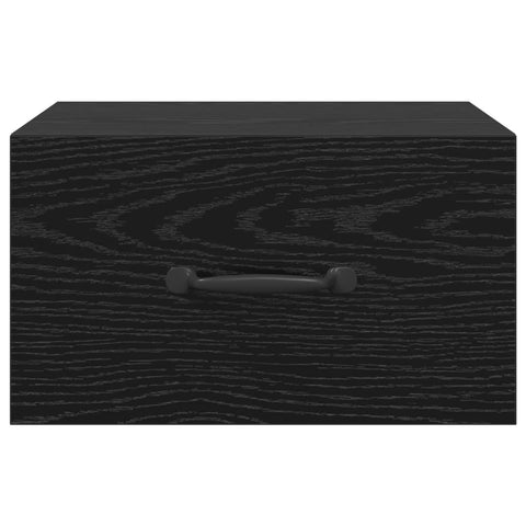 vidaXL Bedside Cabinet Black Oak 35 x 35 x 20 cm Engineered Wood