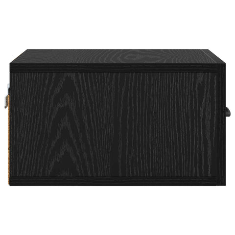 vidaXL Bedside Cabinet Black Oak 35 x 35 x 20 cm Engineered Wood