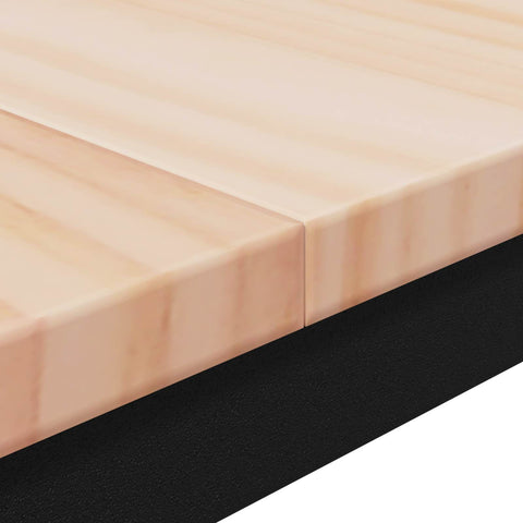 vidaXL Dining Table Natural 60 x 60 x 75 cm Solid Pine Wood