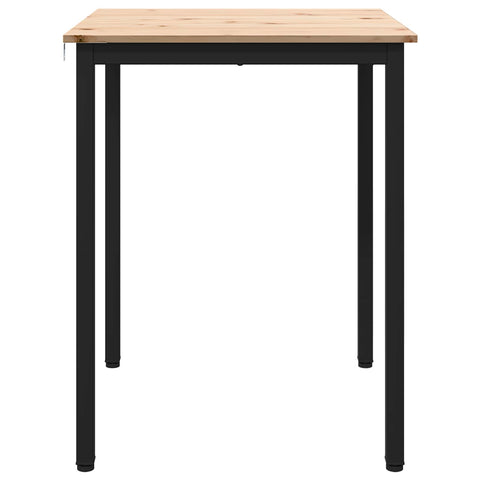 vidaXL Dining Table Natural 60 x 60 x 75 cm Solid Pine Wood