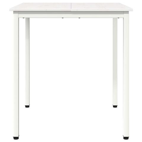 vidaXL Dining Table White 60 x 60 x 75 cm Solid Pine Wood