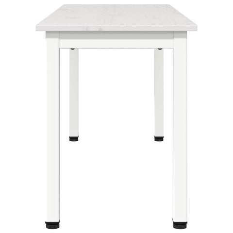 vidaXL Dining Table White 60 x 60 x 75 cm Solid Pine Wood