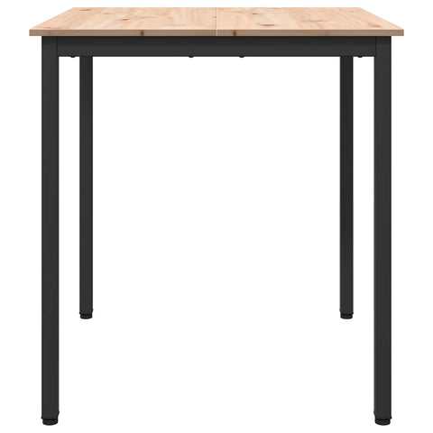 vidaXL Dining Table Natural 70 x 70 x 75 cm Solid Pine Wood