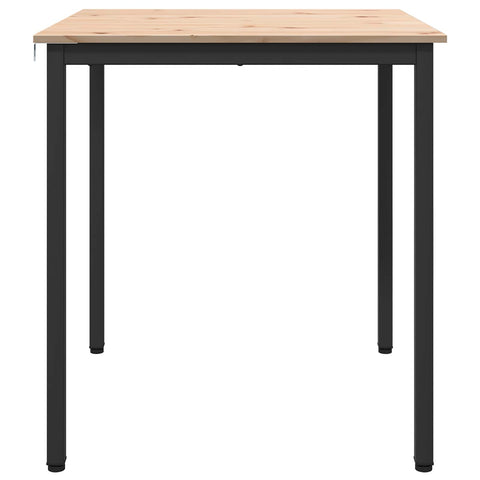 vidaXL Dining Table Natural 70 x 70 x 75 cm Solid Pine Wood