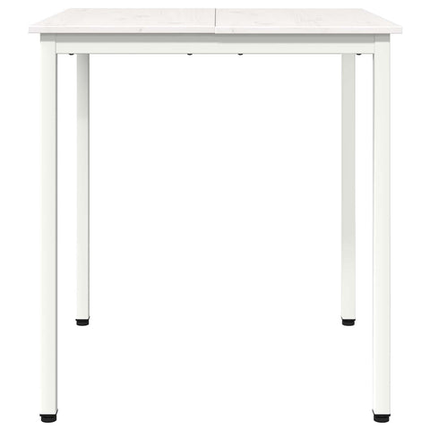 vidaXL Dining Table White 70 x 70 x 75 cm Solid Pine Wood