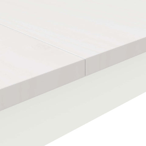 vidaXL Dining Table White 80 x 80 x 75 cm Solid Pine Wood