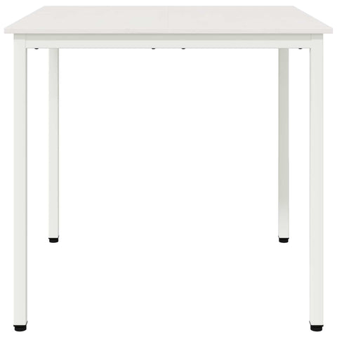 vidaXL Dining Table White 80 x 80 x 75 cm Solid Pine Wood