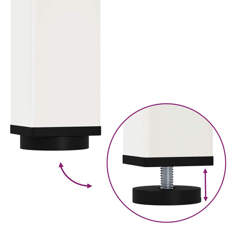 vidaXL Dining Table White 80 x 80 x 75 cm Solid Pine Wood