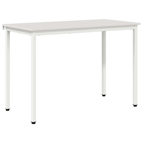 vidaXL Dining Table White 110 x 55 x 75 cm Solid Pine Wood