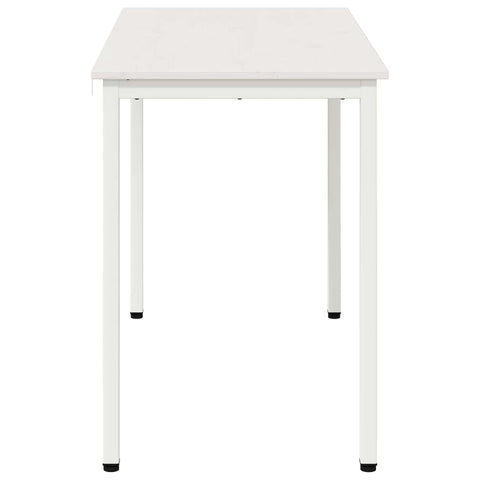 vidaXL Dining Table White 110 x 55 x 75 cm Solid Pine Wood