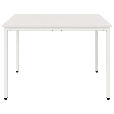 vidaXL Dining Table White 110 x 110 x 75 cm Solid Pine Wood