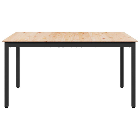 vidaXL Dining Table Natural 140 x 80 x 75 cm Solid Pine Wood