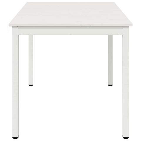 vidaXL Dining Table White 140 x 80 x 75 cm Solid Pine Wood
