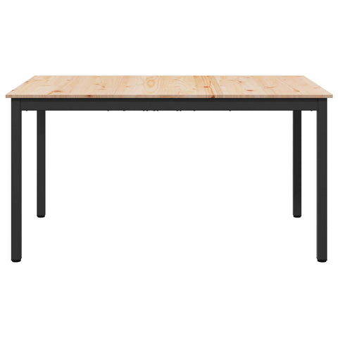 vidaXL Dining Table Natural 150 x 90 x 75 cm Solid Pine Wood