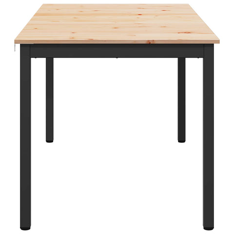 vidaXL Dining Table Natural 150 x 90 x 75 cm Solid Pine Wood