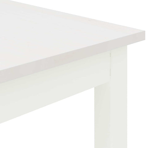 vidaXL Dining Table White 150 x 90 x 75 cm Solid Pine Wood