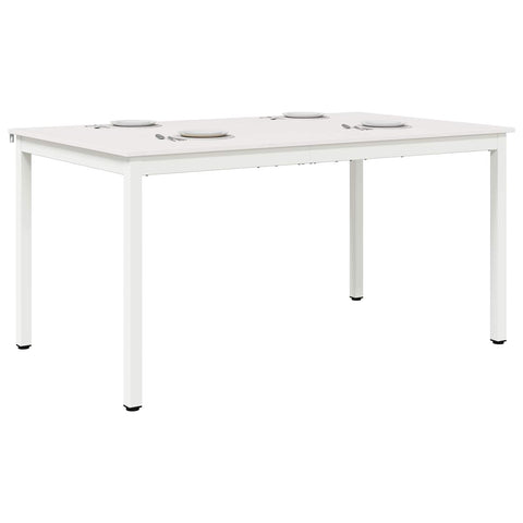 vidaXL Dining Table White 150 x 90 x 75 cm Solid Pine Wood