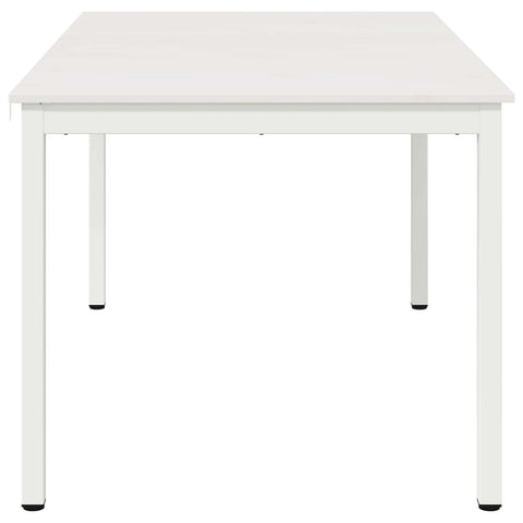 vidaXL Dining Table White 150 x 90 x 75 cm Solid Pine Wood