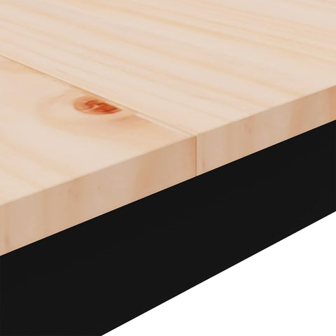 vidaXL Dining Table Natural 180 x 90 x 75 cm Solid Pine Wood