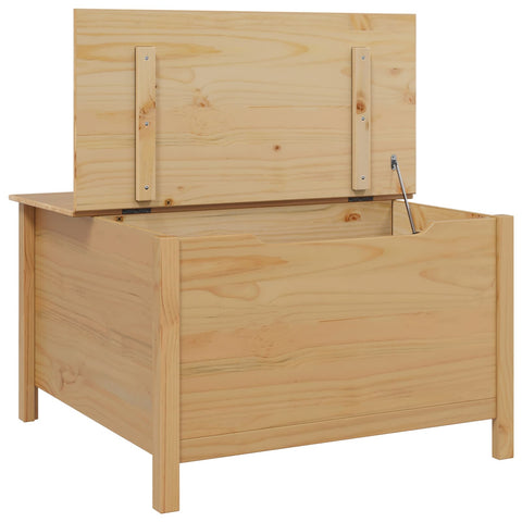 vidaXL Coffee Table Honey Brown 79.5 x 79.5 x 49 cm Solid Pine Wood