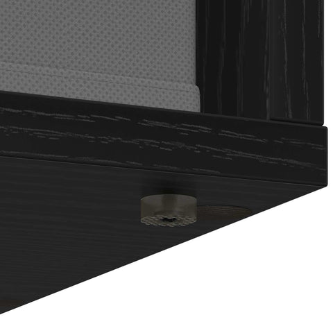 vidaXL Sideboard with Drawer Black Oak 30.5 x 27 x 84.5 cm