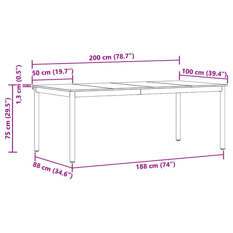 vidaXL Dining Tables Engineered Wood