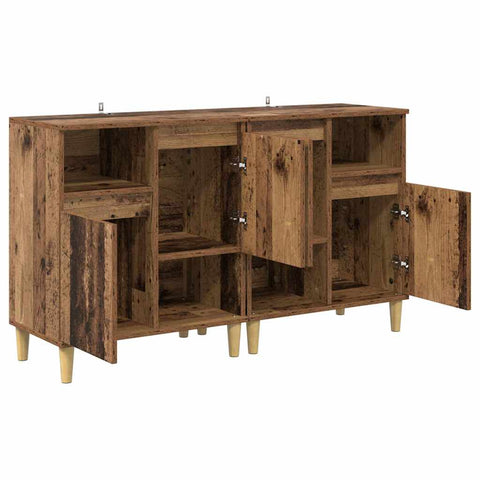 vidaXL Sideboards 2 pcs Old Wood 60 x 35 x 70 cm Engineered Wood