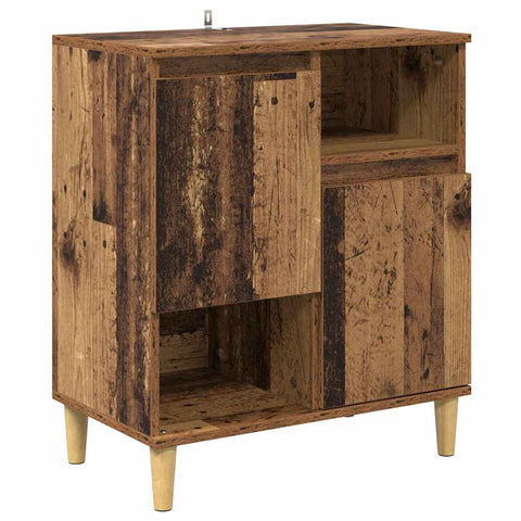 vidaXL Sideboards 2 pcs Old Wood 60 x 35 x 70 cm Engineered Wood