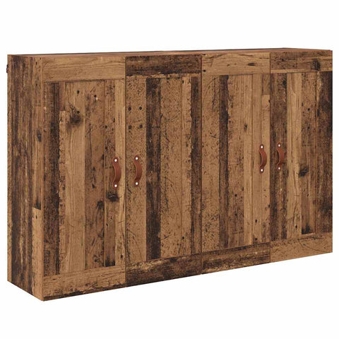 vidaXL Wall-mounted Cabinets 2 pcs Old Wood 69.5 x 34 x 90 cm