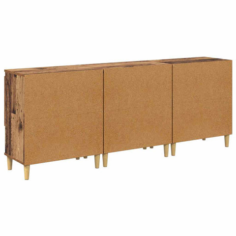 vidaXL Sideboards 3 pcs Old Wood 60 x 35 x 70 cm Engineered Wood