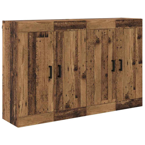 vidaXL Wall-mounted Cabinets 2 pcs Old Wood 69.5 x 34 x 90 cm