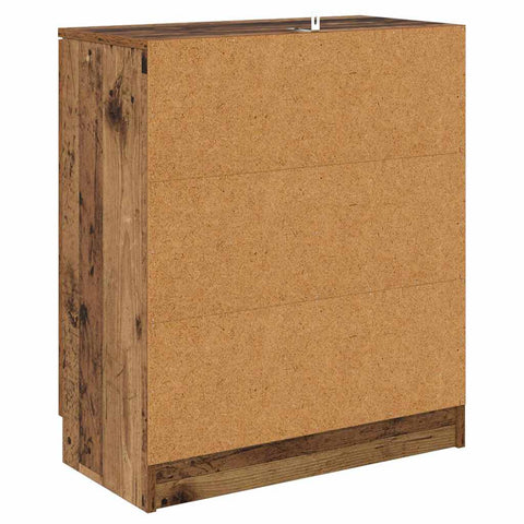 vidaXL Sideboards 2 pcs Old Wood 60 x 30 x 70 cm Engineered Wood