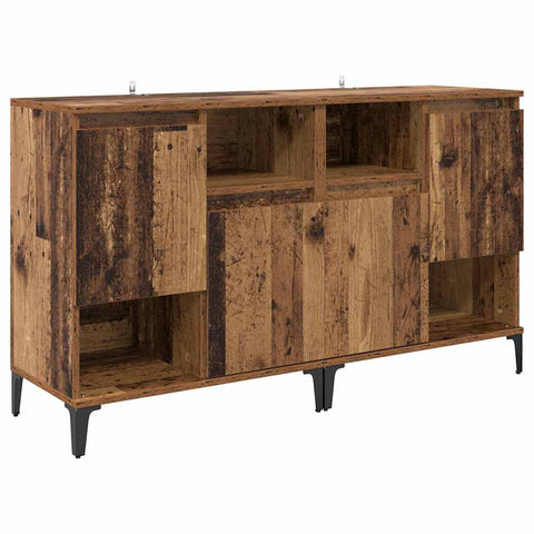 vidaXL Sideboards 2 pcs Old Wood 60 x 35 x 70 cm Engineered Wood