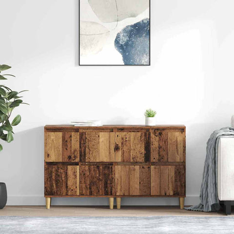 vidaXL Sideboards 2 pcs Old Wood 60 x 35 x 70 cm Engineered Wood