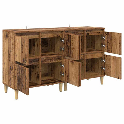 vidaXL Sideboards 2 pcs Old Wood 60 x 35 x 70 cm Engineered Wood