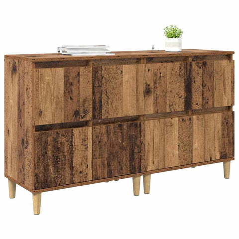 vidaXL Sideboards 2 pcs Old Wood 60 x 35 x 70 cm Engineered Wood