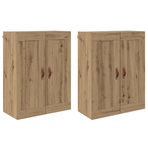 vidaXL Wall-mounted Cabinets 2 pcs Artisan Oak 69.5 x 34 x 90 cm