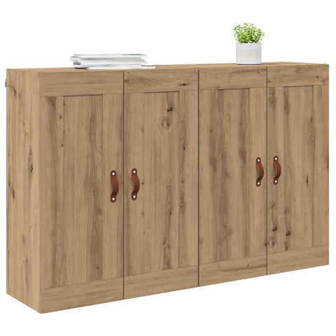 vidaXL Wall-mounted Cabinets 2 pcs Artisan Oak 69.5 x 34 x 90 cm