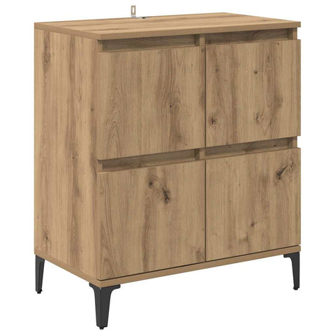 vidaXL Sideboards 2 pcs Artisan Oak 60 x 35 x 70 cm Engineered Wood