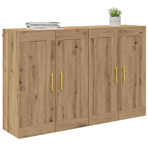 vidaXL Wall-mounted Cabinets 2 pcs Artisan Oak 69.5 x 34 x 90 cm