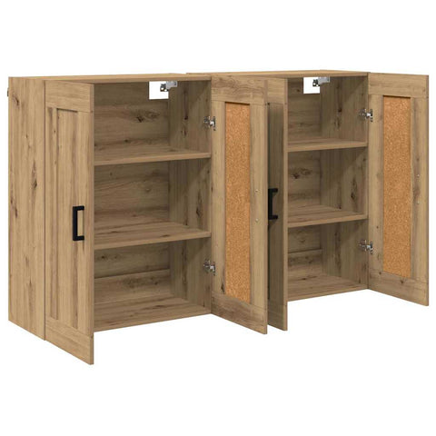vidaXL Wall-mounted Cabinets 2 pcs Artisan Oak 69.5 x 34 x 90 cm