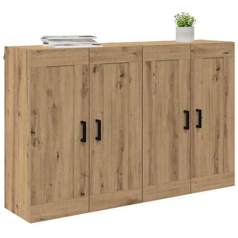 vidaXL Wall-mounted Cabinets 2 pcs Artisan Oak 69.5 x 34 x 90 cm
