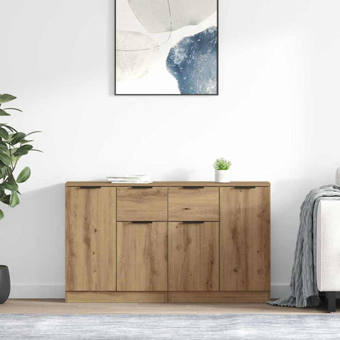 vidaXL Sideboards 2 pcs Artisan Oak 60 x 30 x 70 cm Engineered Wood